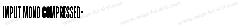 Imput Mono Compressed字体转换